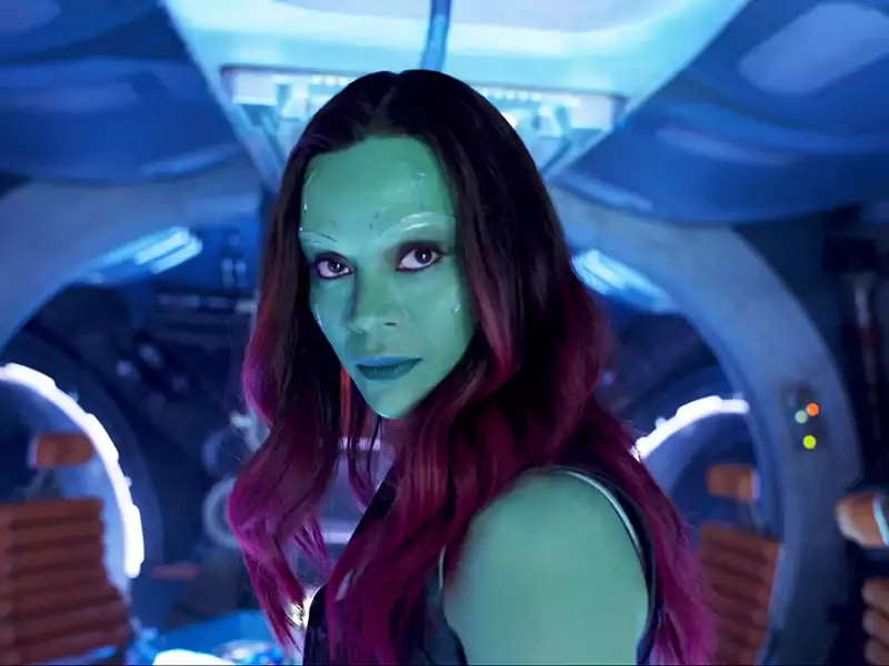 Zoe Saldana in Guardians of the Galaxy 2014